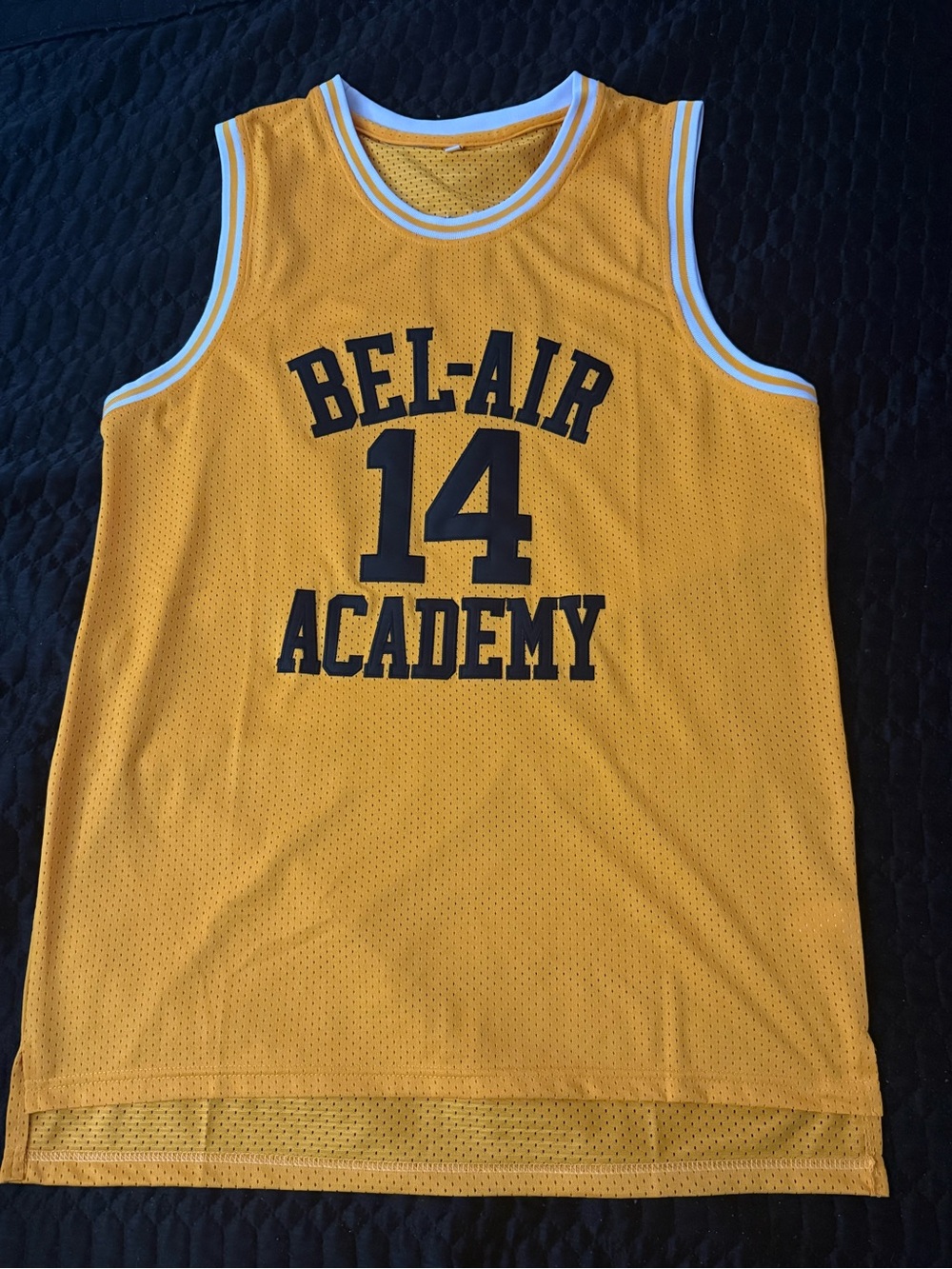 Bel-Air Academy Will Smith 14 Yellow Basketball Jersey